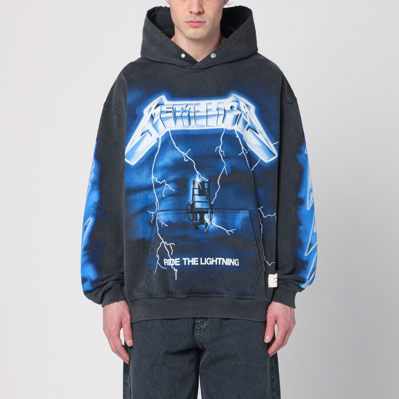 Represent X Metallica Ride The Lightning sweatshirt in Vintage Grey cotton