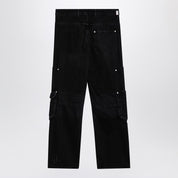 Represent Black Cotton Denim Trousers