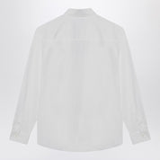 Maison Kitsuné white cotton shirt with embroidered logo