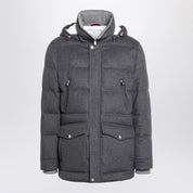 Brunello Cucinelli Grey wool flannel jacket