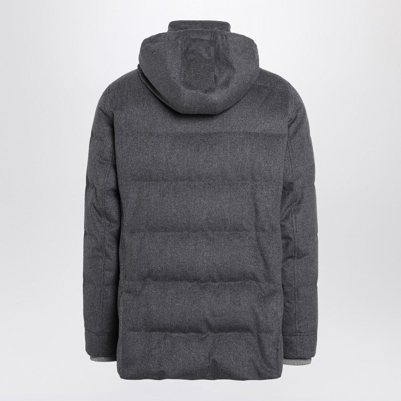 Brunello Cucinelli Grey wool flannel jacket