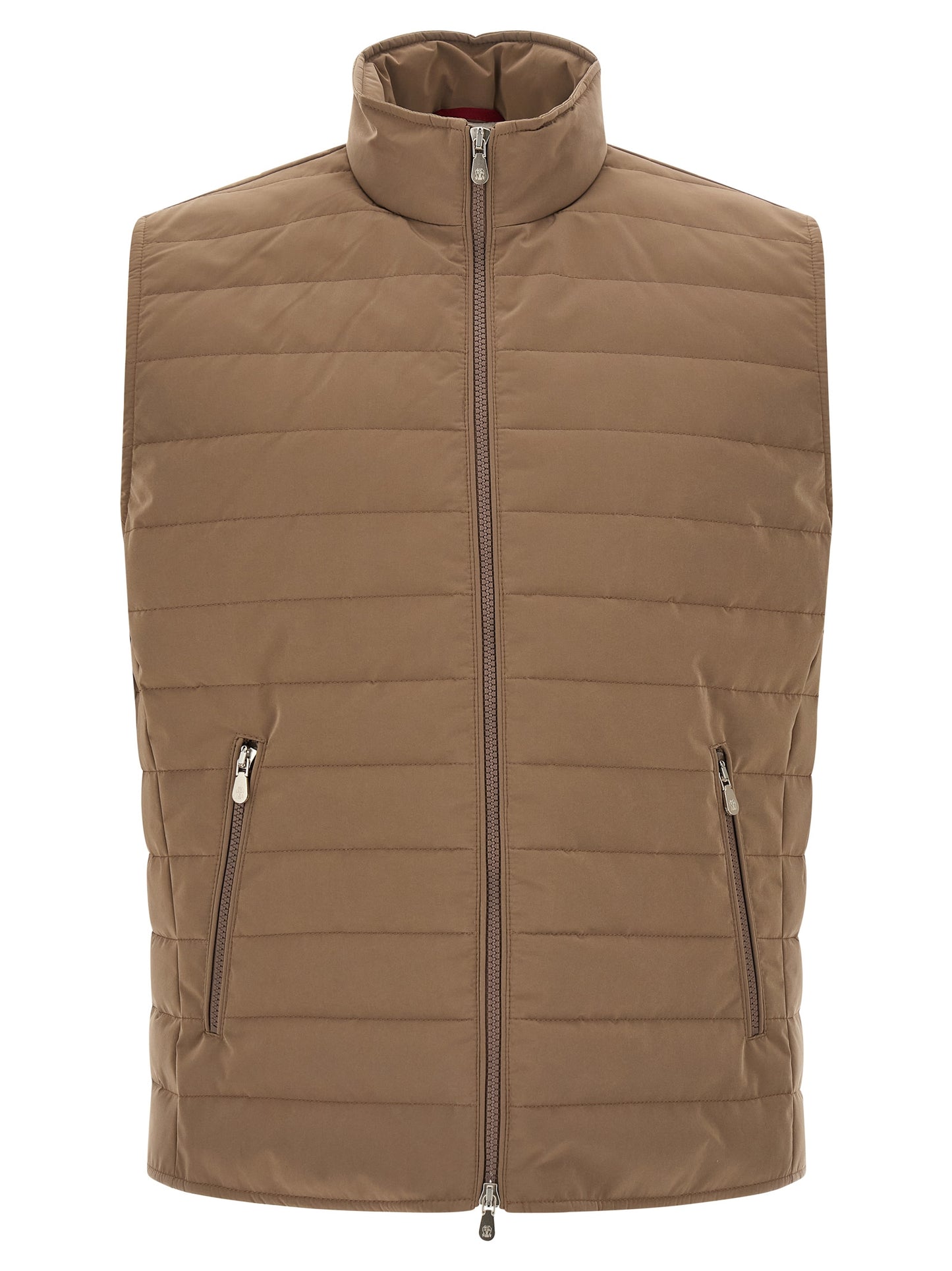 Brunello Cucinelli Quilted Vest for Men — Beige, €990