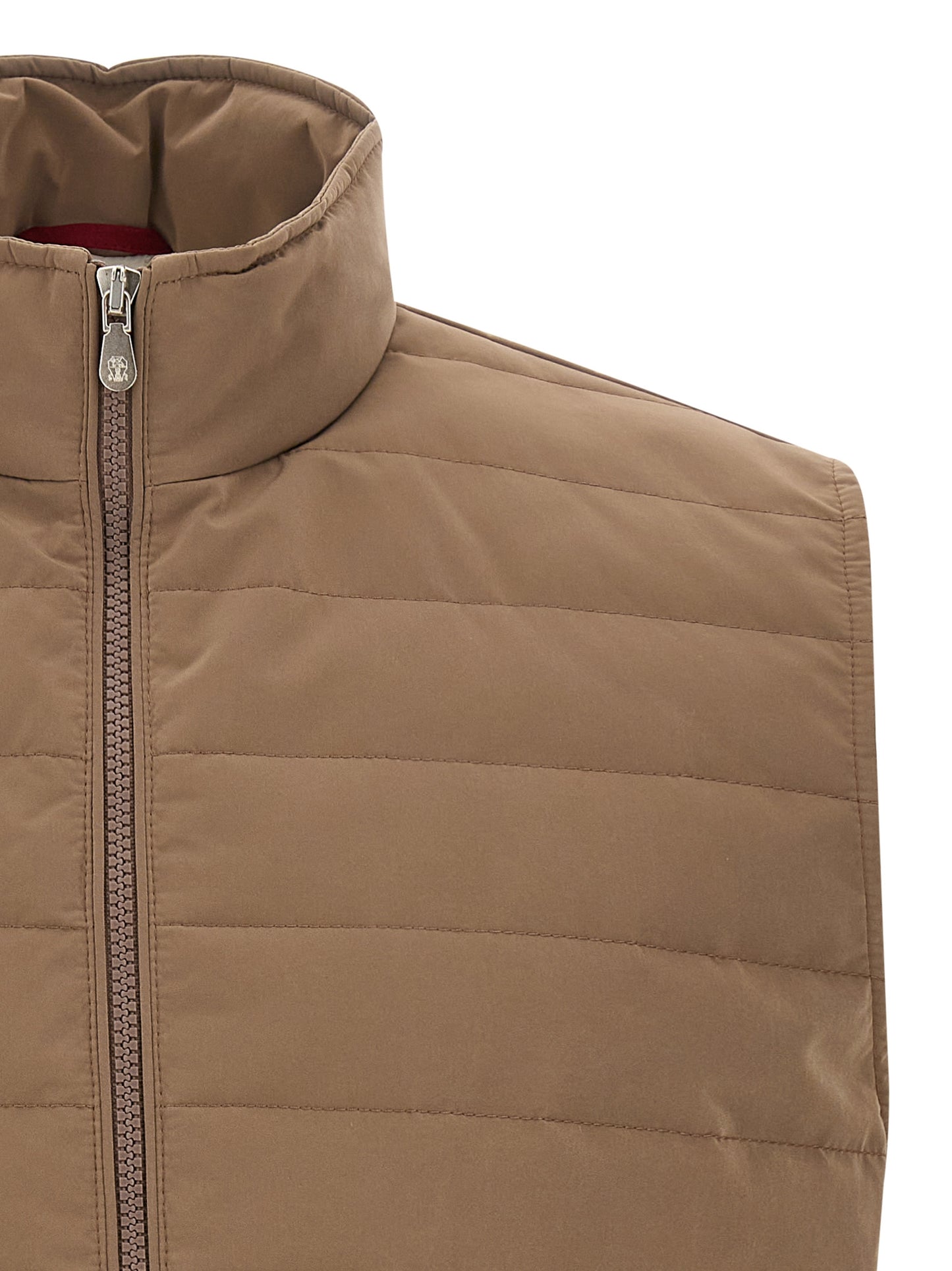 Brunello Cucinelli Quilted Vest for Men — Beige, €990