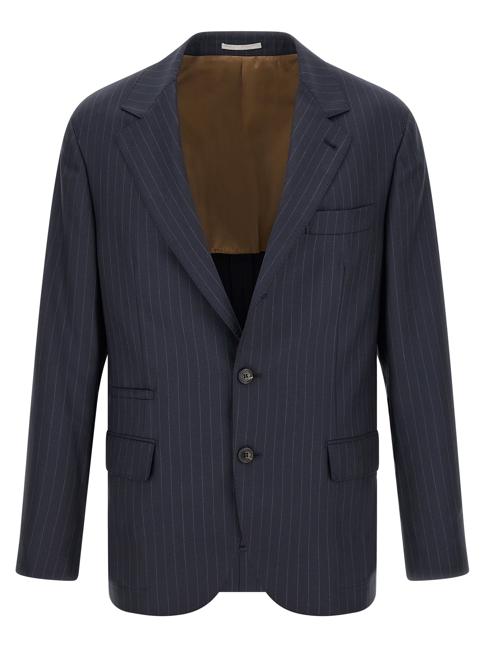 Brunello Cucinelli Pinstripe Batavia Blazer
