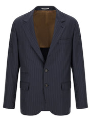 Brunello Cucinelli Pinstripe Batavia Blazer