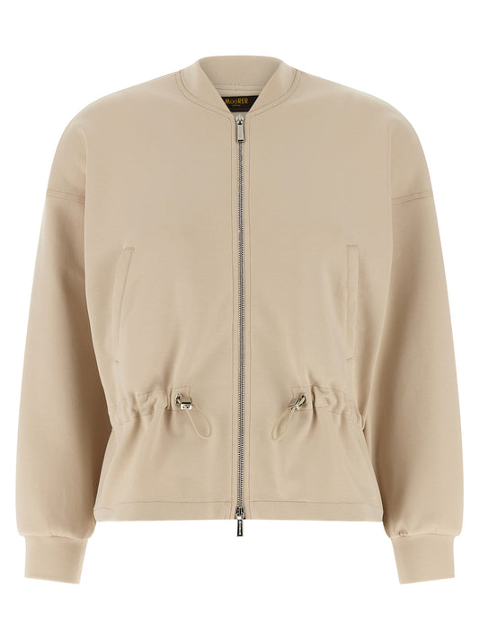 Moorer Tija Sweatshirt — Women's Beige Topwear