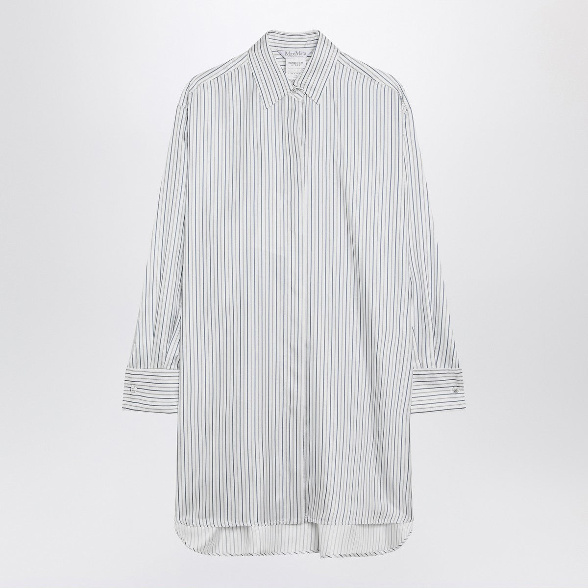 Max Mara Oversized striped silk shirt