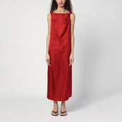 LouLou De Saison Red midi dress in silk