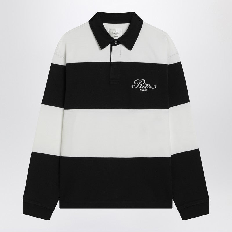 Frame Striped cotton polo shirt