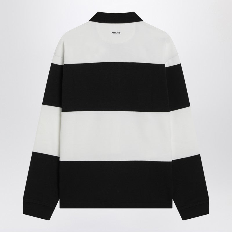 Frame Striped cotton polo shirt