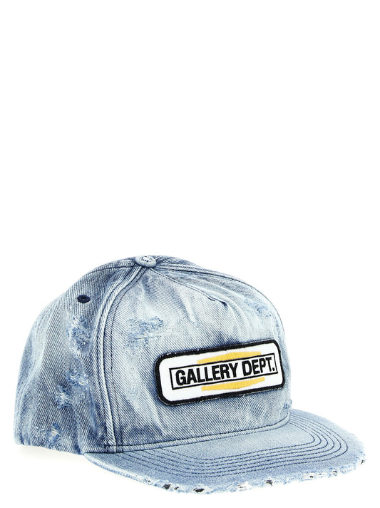 Gallery Dept. Mechanic Patch Cap — Distressed Denim Hat