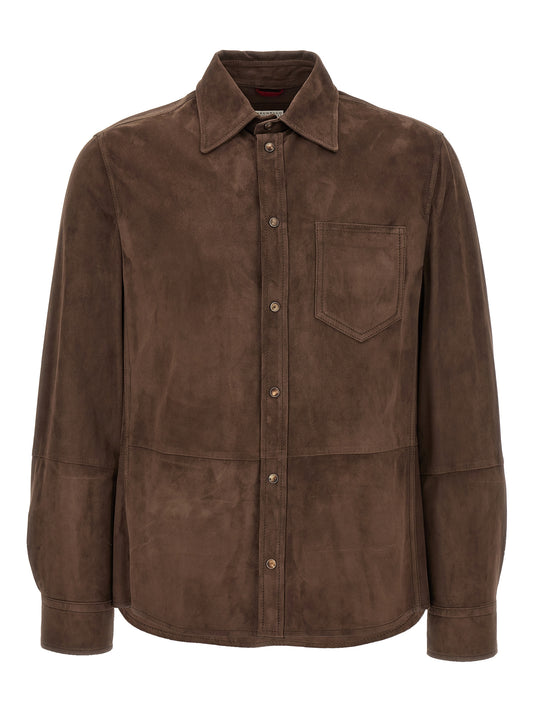 Brunello Cucinelli Suede Overshirt for Men — €1,195