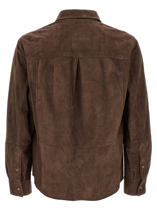 Brunello Cucinelli Suede Overshirt for Men — €1,195