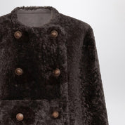 Brunello Cucinelli Reversible cropped shearling jacket