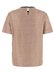 Brunello Cucinelli Shiny Collar Detail T-shirt
