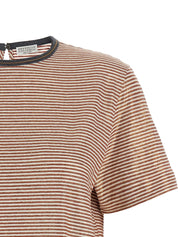 Brunello Cucinelli Shiny Collar Detail T-shirt