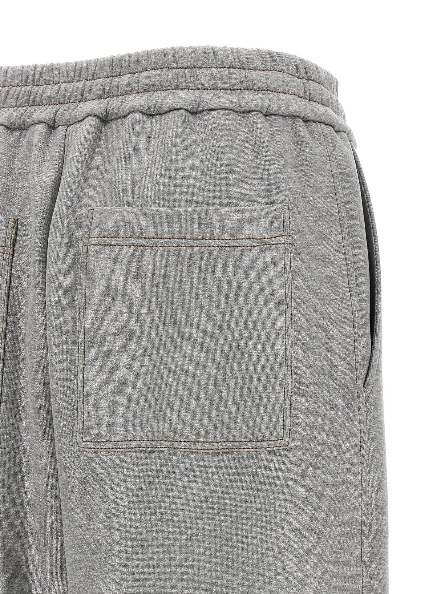 Brunello Cucinelli Sparkling Joggers — Silver Trousers