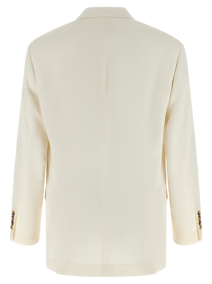 Brunello Cucinelli Linen Silk Blazer for Men — Jackets