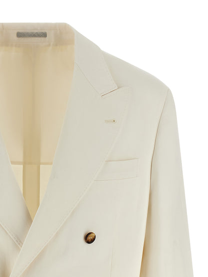 Brunello Cucinelli Linen Silk Blazer for Men — Jackets