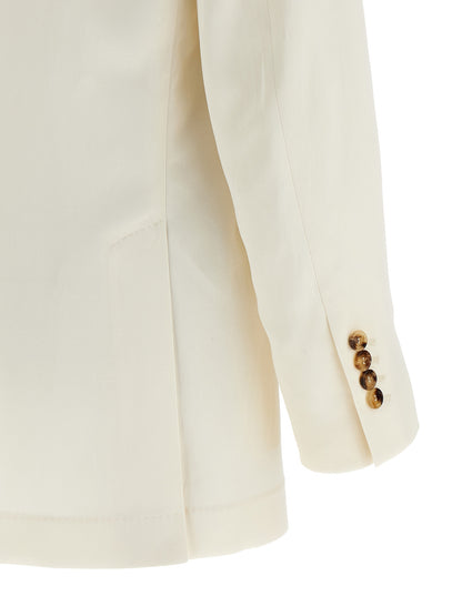 Brunello Cucinelli Linen Silk Blazer for Men — Jackets