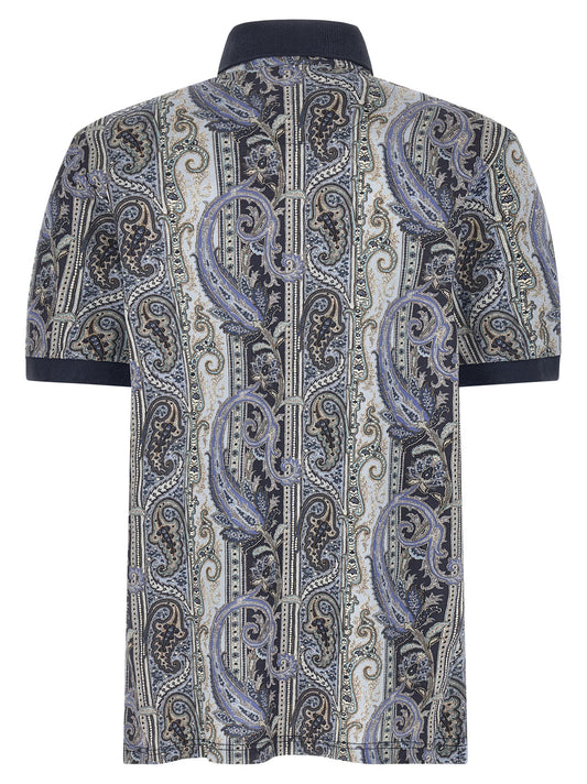 Etro Arnica Paisley Polo Shirt — Men’s Cotton Shirt