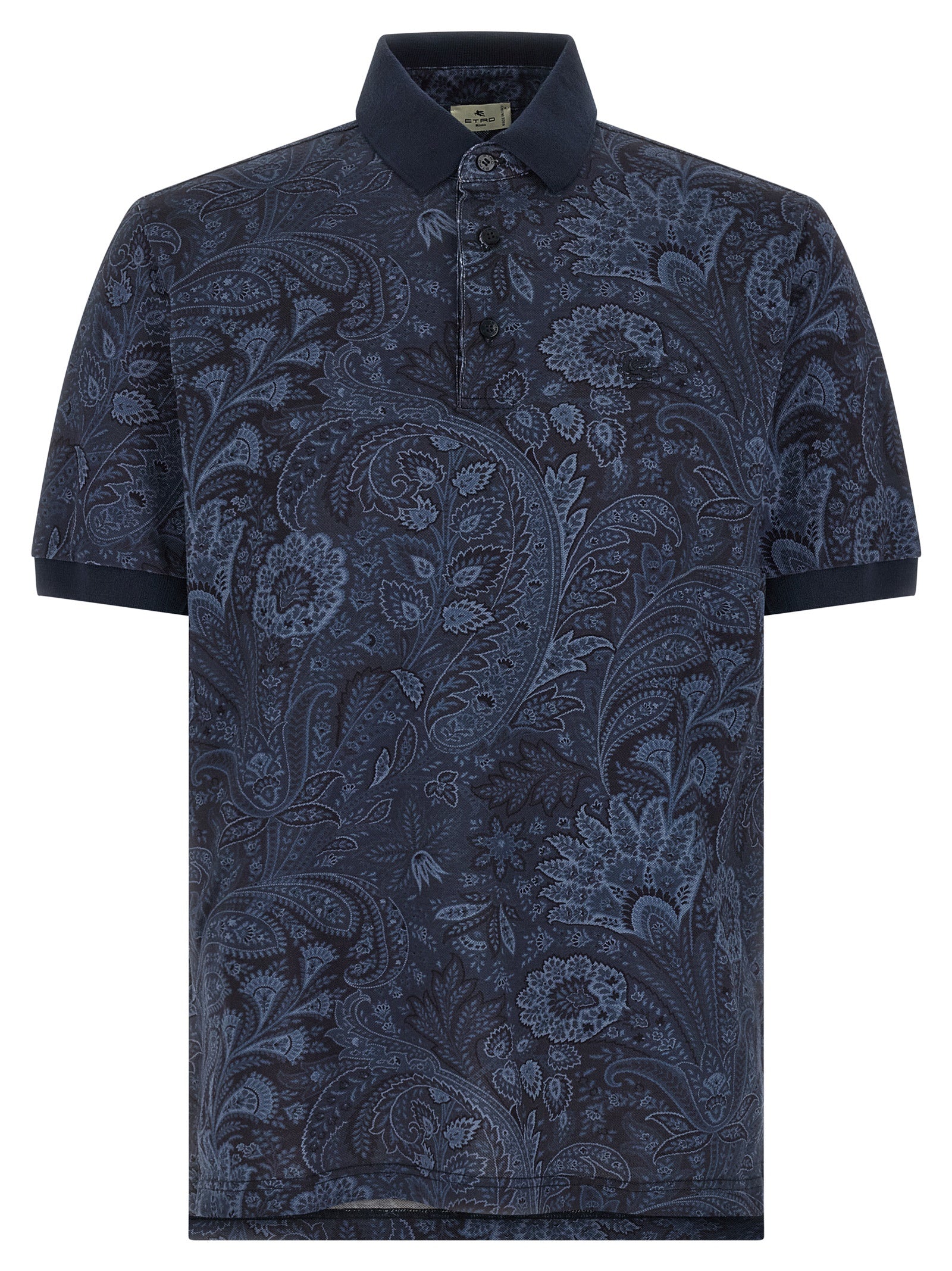Etro Arnica Paisley Polo Shirt - Men’s Blue Shirt
