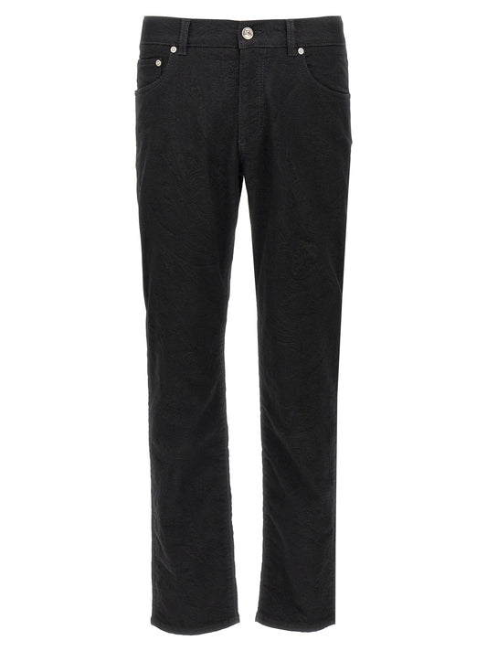 Etro Jeans — Jacquard Rome Fit for Men, Black