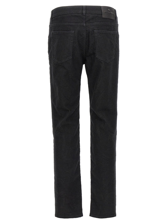 Etro Jeans — Jacquard Rome Fit for Men, Black