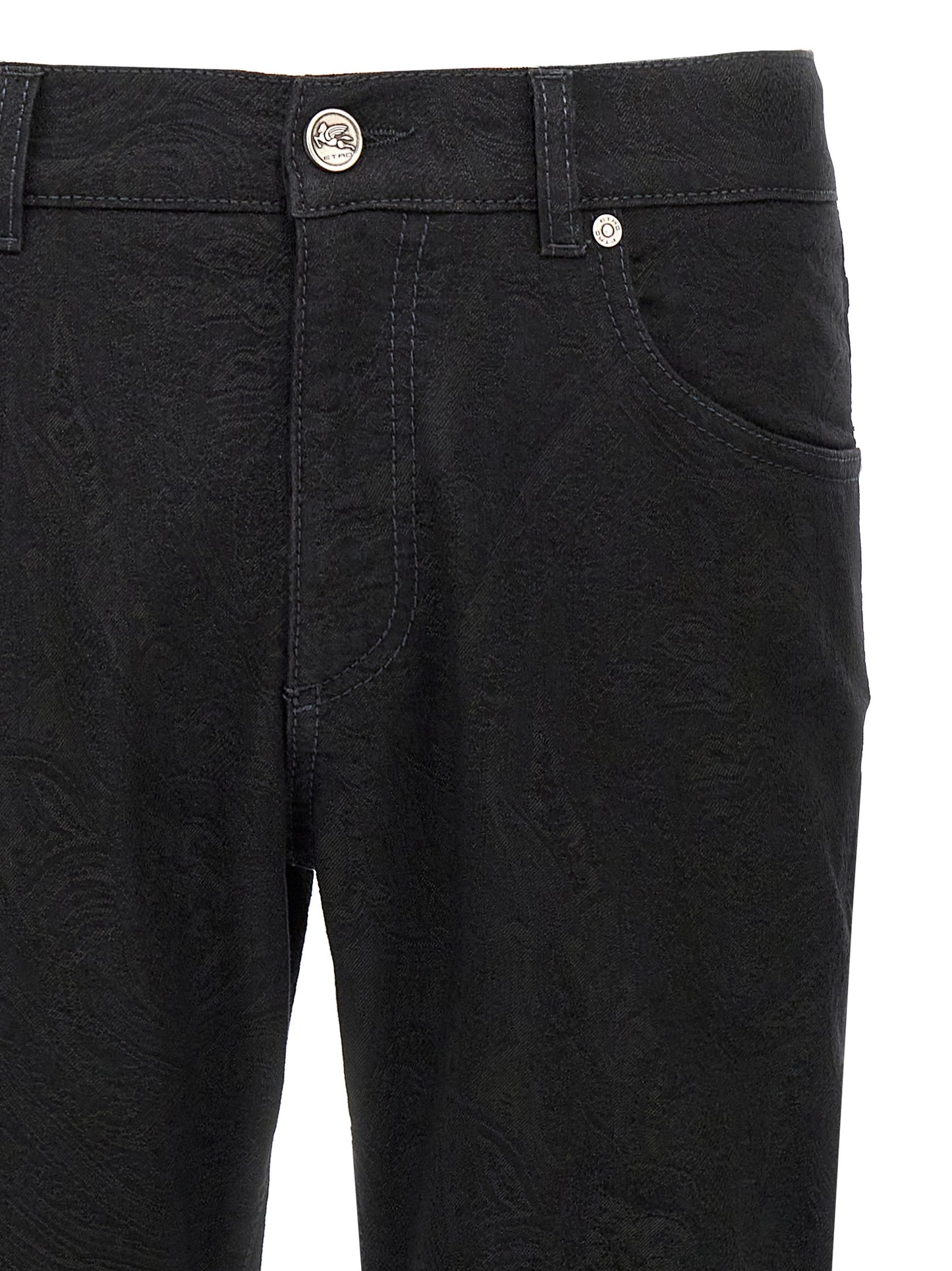 Etro Jeans — Jacquard Rome Fit for Men, Black