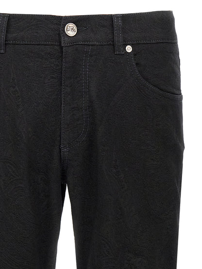 Etro Jeans — Jacquard Rome Fit for Men, Black