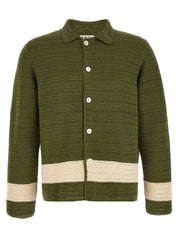Bode Marsh Crochet Shirt for Men — Green, New Arrival
