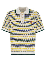 Casablanca Tuck Stitch Polo Shirt — Men's Luxury Knit