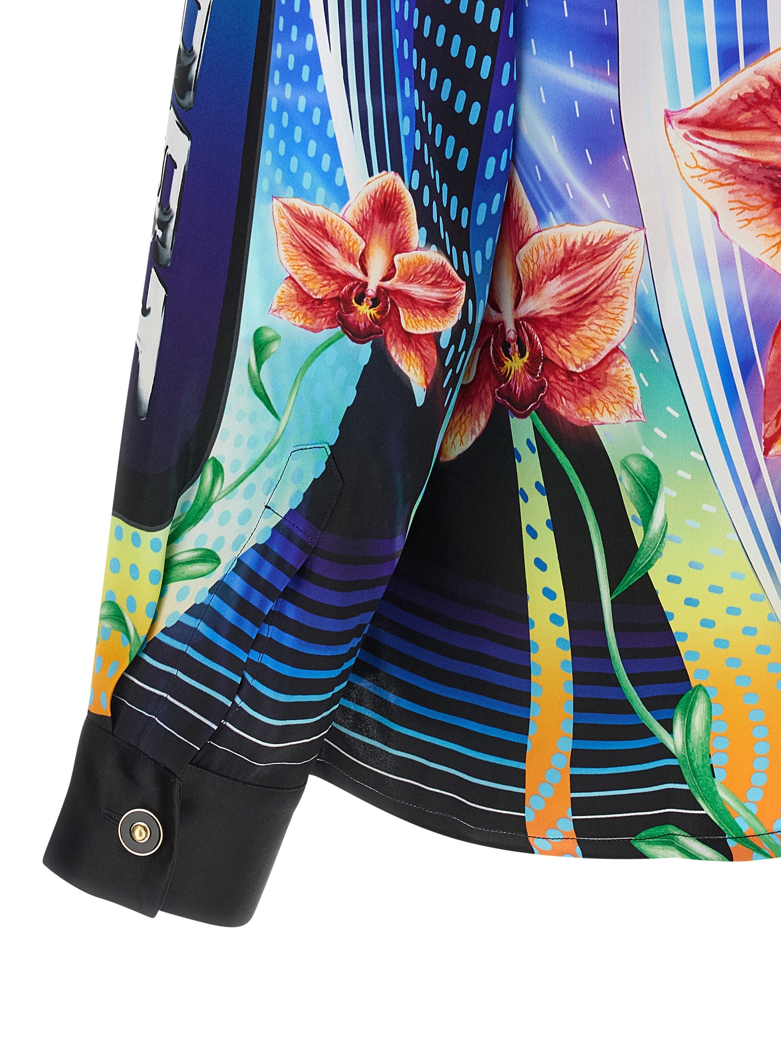 Casablanca Orchid Racer Shirt — Men's Silk Shirt