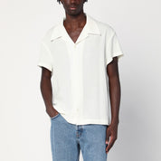 Camisa de mezcla de lana blanca Séfr Noam