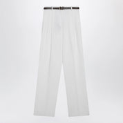 Max Mara Studio White cotton trousers