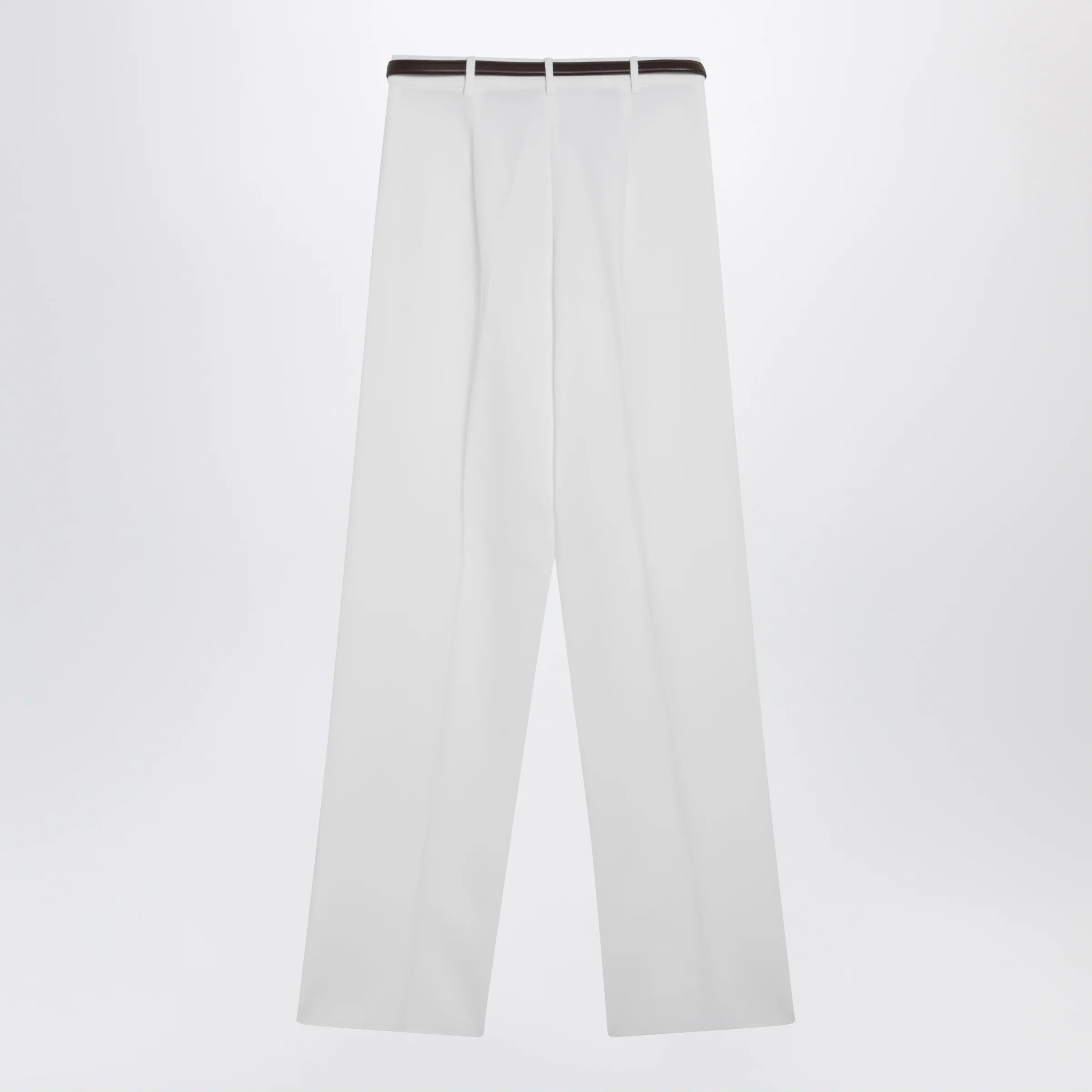 Max Mara Studio White cotton trousers