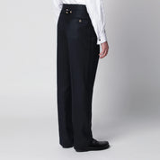 Thom Browne Navy blue wool trousers