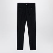 Pantalon en laine mélangée noire Thom Browne