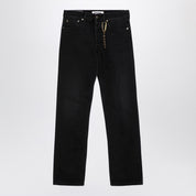 Darkpark Larry Slim Fit Jeans — Washed Black Cotton