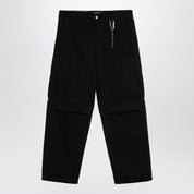 Darkpark Saint black cargo trousers in heavy cotton