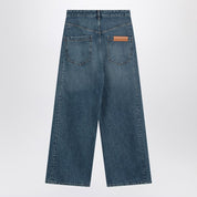 Darkpark Ined Blue Asymmetrical Wide‑Leg Jeans