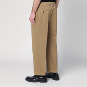 Thom Browne Khaki-coloured trousers in cotton