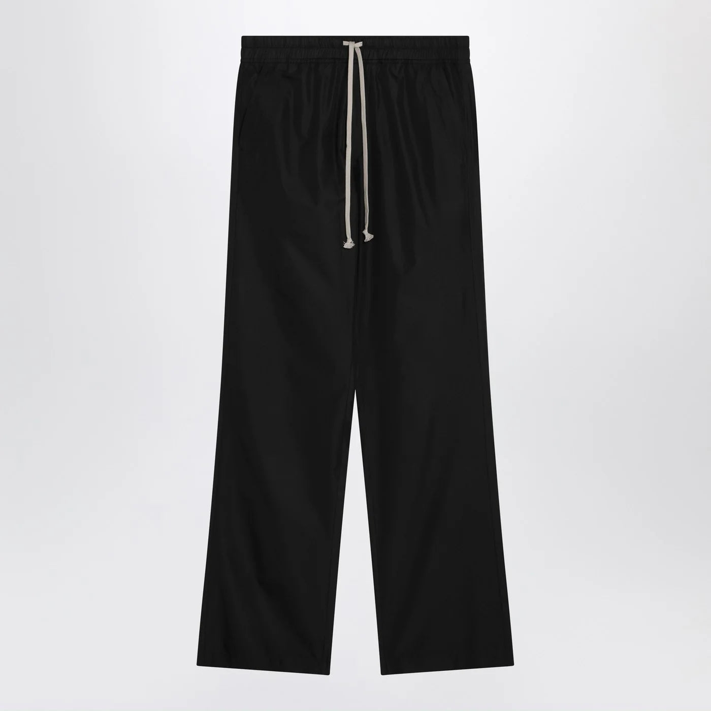 Moncler + Rick Owens Black drawstring trousers