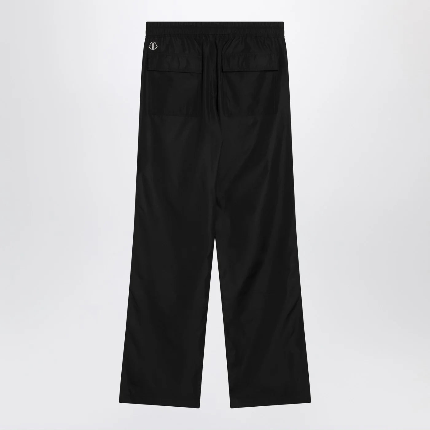 Moncler + Rick Owens Black drawstring trousers