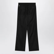 Moncler + Rick Owens Black drawstring trousers