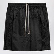 Moncler + Rick Owens Black drawstring kilt Shorts