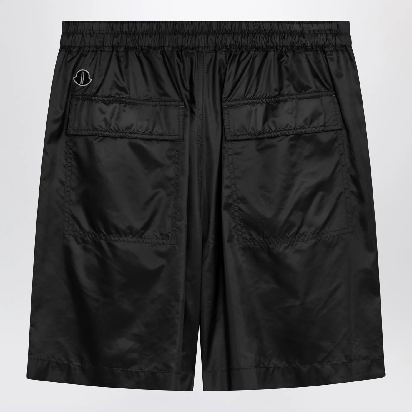 Moncler + Rick Owens Black drawstring kilt Shorts