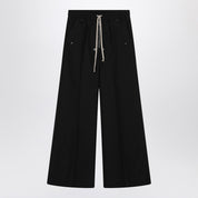 Moncler + Rick Owens Wide Bela trousers in black cotton poplin
