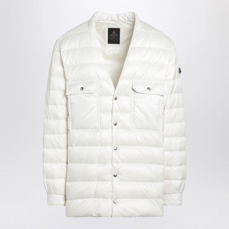 Moncler + Rick Owens White Quilted Jacket