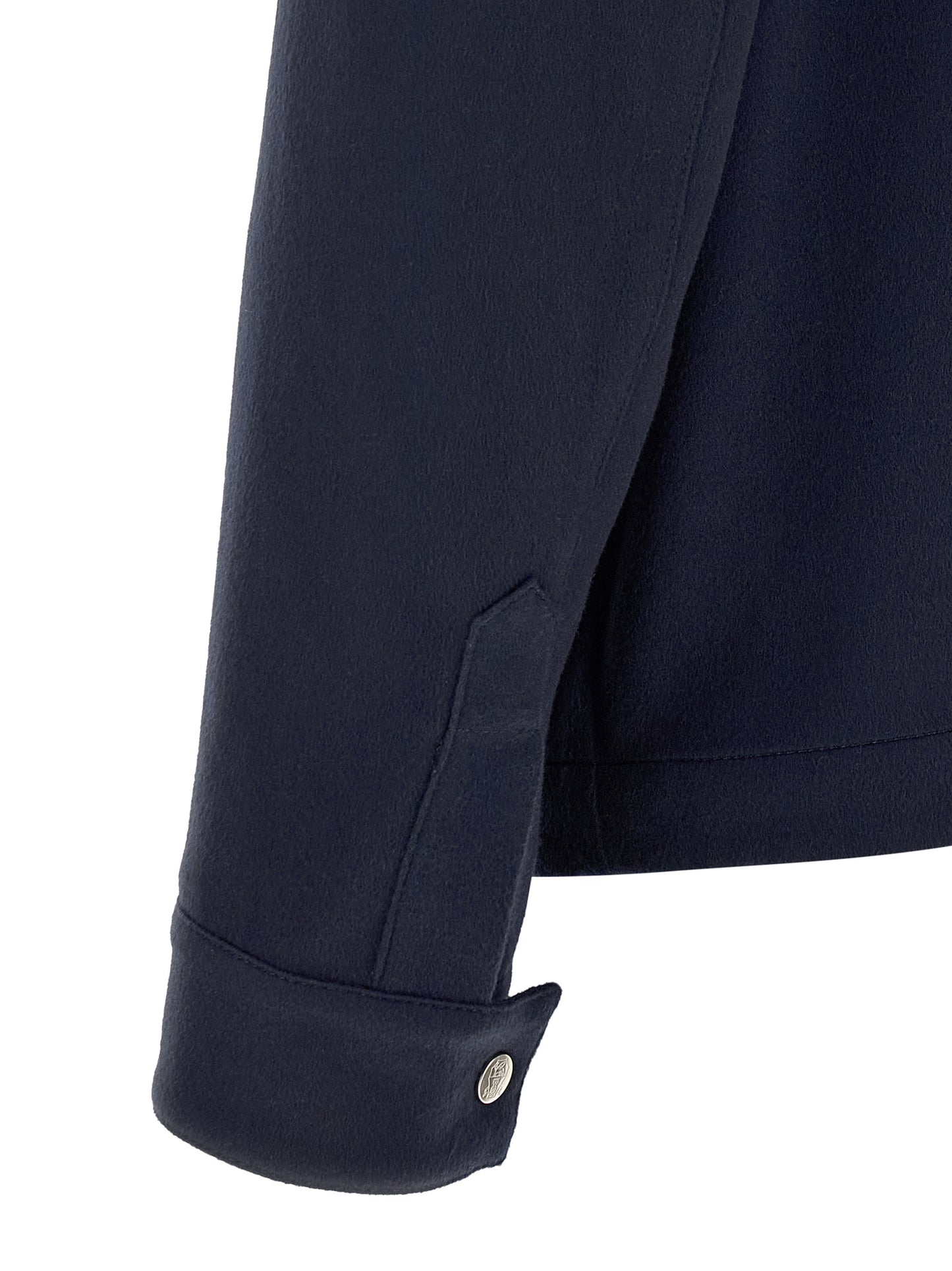 Brunello Cucinelli Flannel Overshirt Jacket – Blue, Men